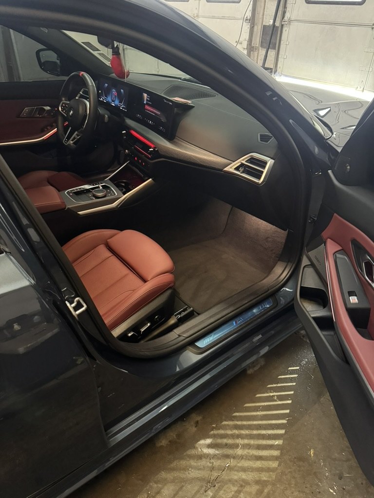 Detailed BMW M3 interior