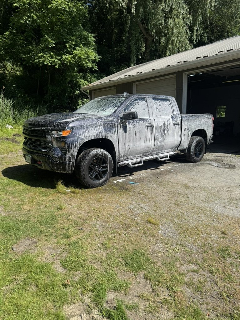 Chevy Silverado foam pre-wash